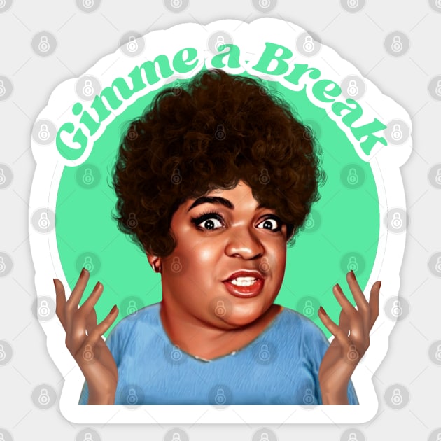 Gimme a Break - Nell Carter Sticker by Zbornak Designs